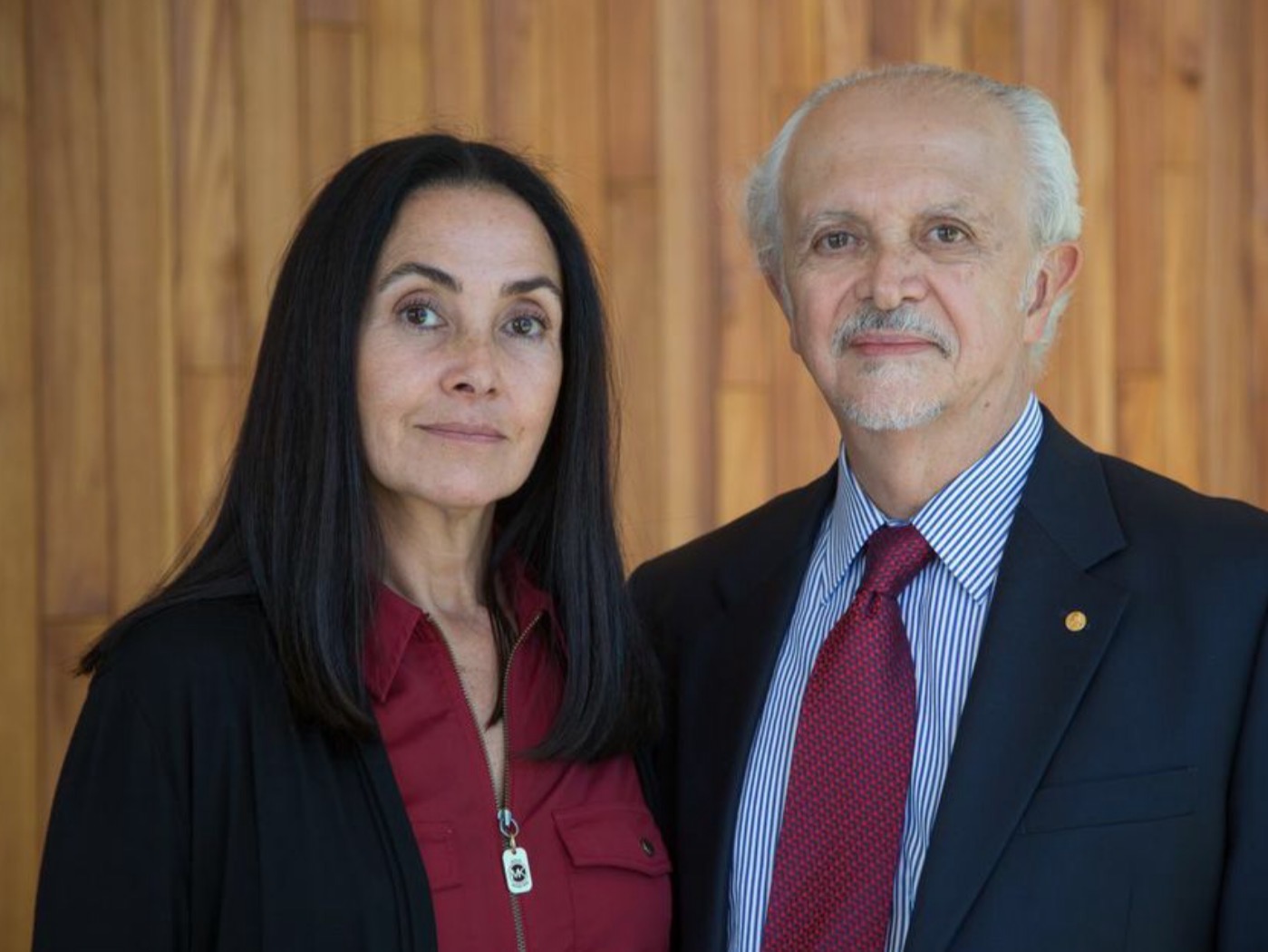  Headshot photograph of Mario Molina and his wife, Guadalupe Alvarez Limón