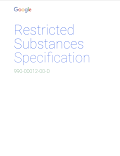 Image de couverture de la spécification des substances faisant l'objet de restrictions