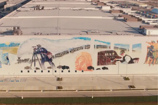 A bird's eye view of the Iowa landscape.