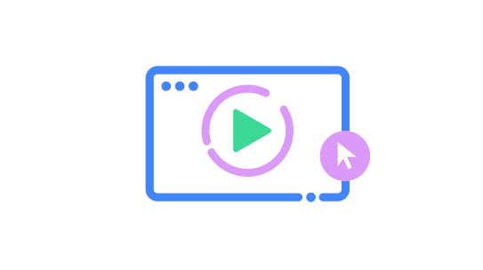 An icon of a video player.