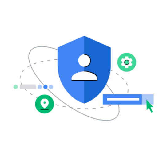 ユーザーのデータ管理を強化する高度なプライバシー技術を表す画像