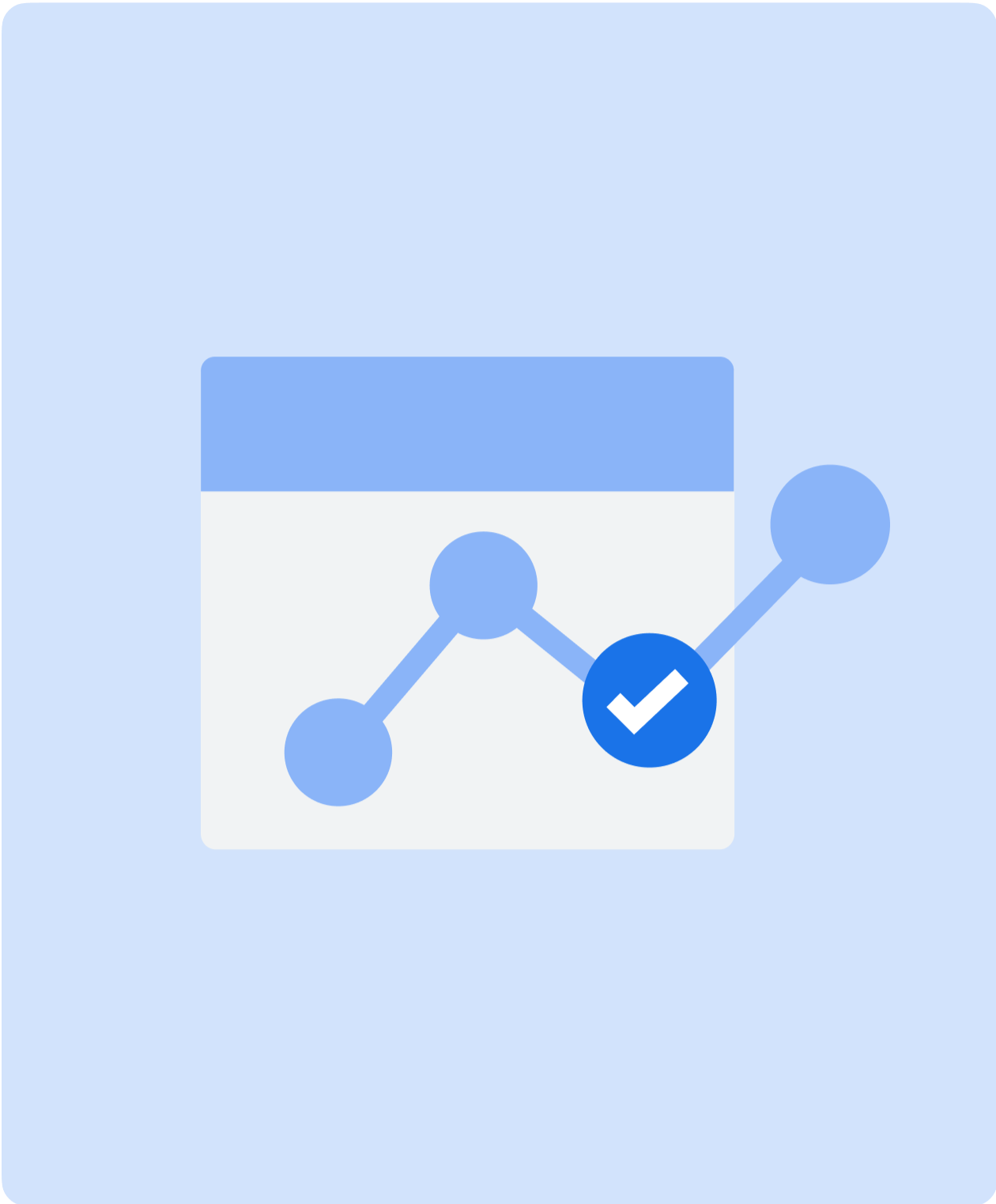 A graph shows a missing data point filled in by modeling.