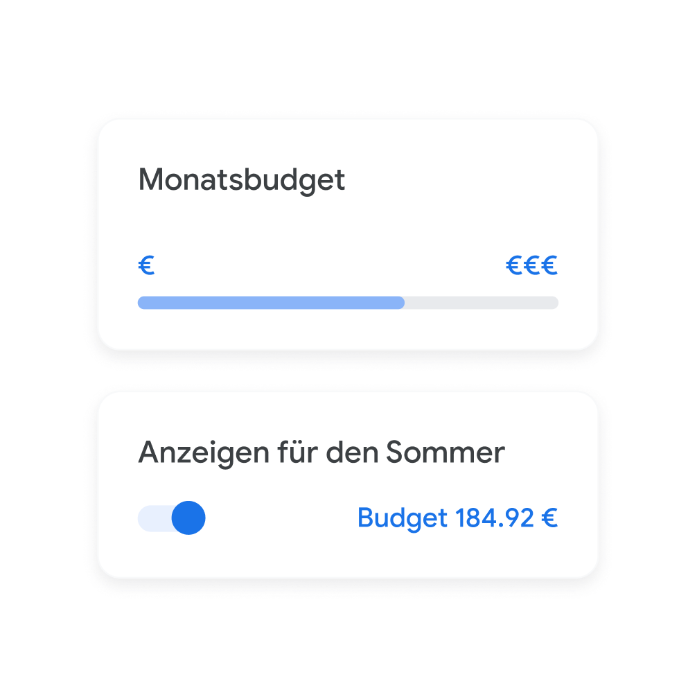 Budget festlegen