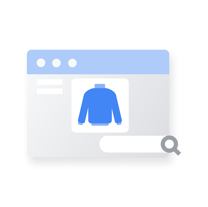 A product page for the jumper being sold in the Google Ad.