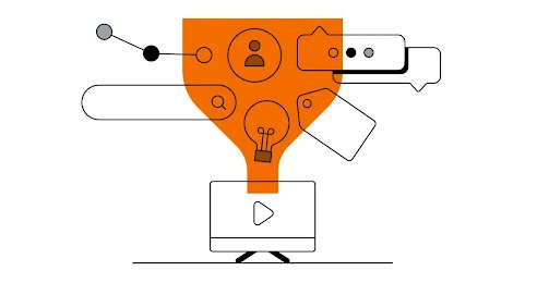 Illustration of digital funnel