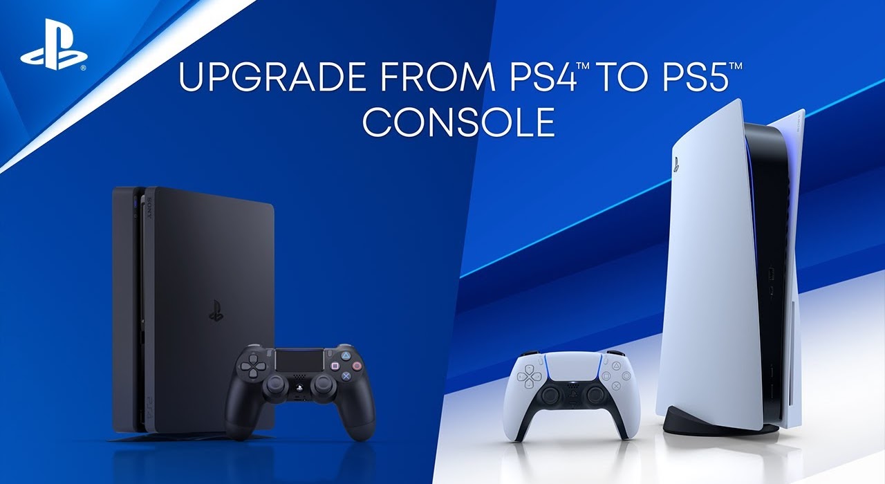 A video preview screen shows a scene from PlayStation upgrade to PS5