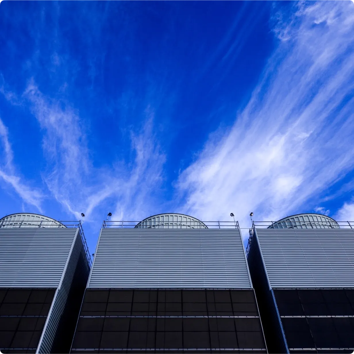 Cooling towers in Mayes County, Oklahoma