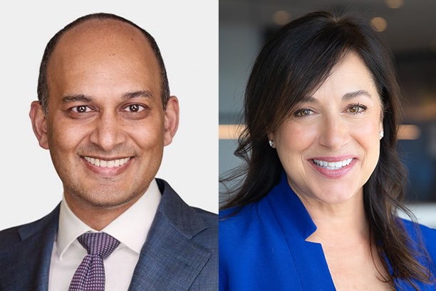 Dr. Sree Chaguturu, Executive Vice President and Chief Medical Officer of CVS Health (left), and Dr. Karen DeSalvo, Chief Health Officer at Google.