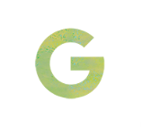 Green illustration of the letter G